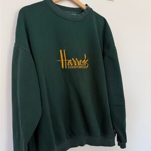 VTG Harrods HunterGreen Sweatshirt XL
